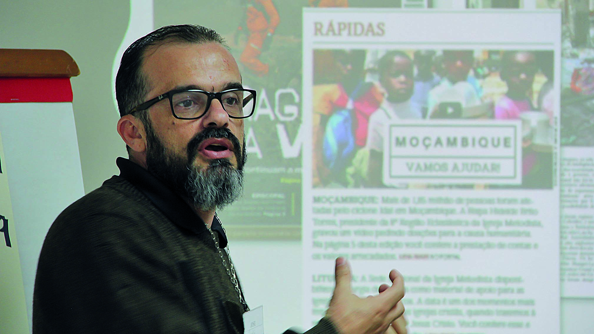 Editor-chefe do Expositor Cristão, José Geraldo Magalhães, explicou sobre as coberturas em caso de catástrofes e a estrutura de comunicação da área nacional.