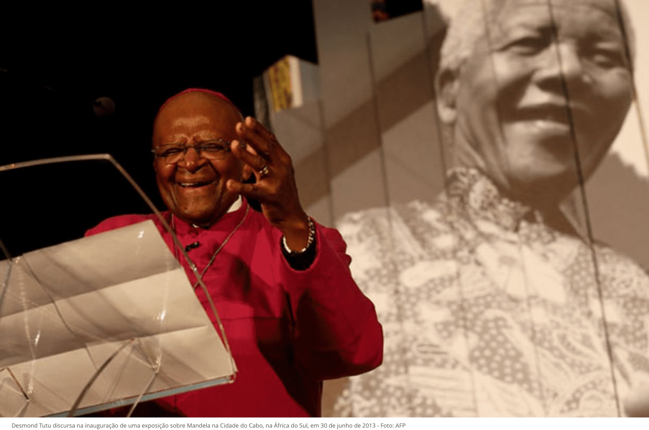 Desmond Tutu, arcebispo da África do Sul e vencedor do Nobel da Paz, morre aos 90 anos