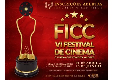 Festival Internacional de Cinema Cristão (FICC) abre inscrições para sexta edição da premiação