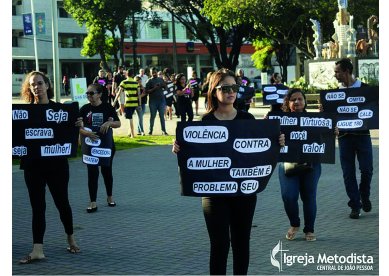 Igreja Metodista em  João Pessoa realiza marcha pelo fim da violência contra a mulher