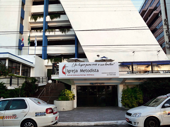 Frente da Igreja Metodista em Macei