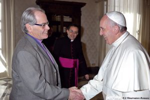 Presidente do Conclio Mundial participa de encontro com o Papa Francisco