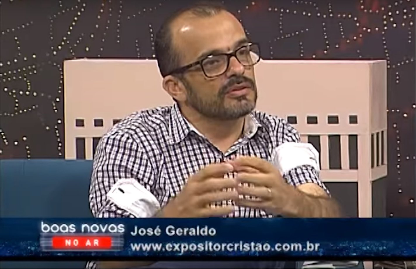 Editor-chefe do Expositor Cristo  entrevistado na Rede Boas Novas TV