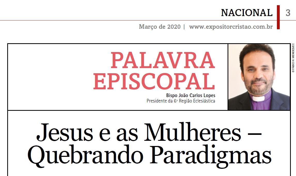 Palavra Episcopal: Jesus e as mulheres - quebrando paradigmas