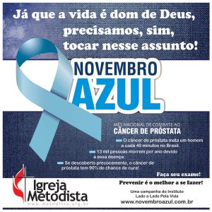 Site Nacional da Igreja Metodista divulga material de apoio para campanha Novembro Azul