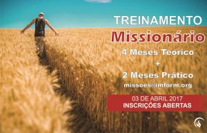 Escola de missões recebe inscrições para treinamento missionário 2017